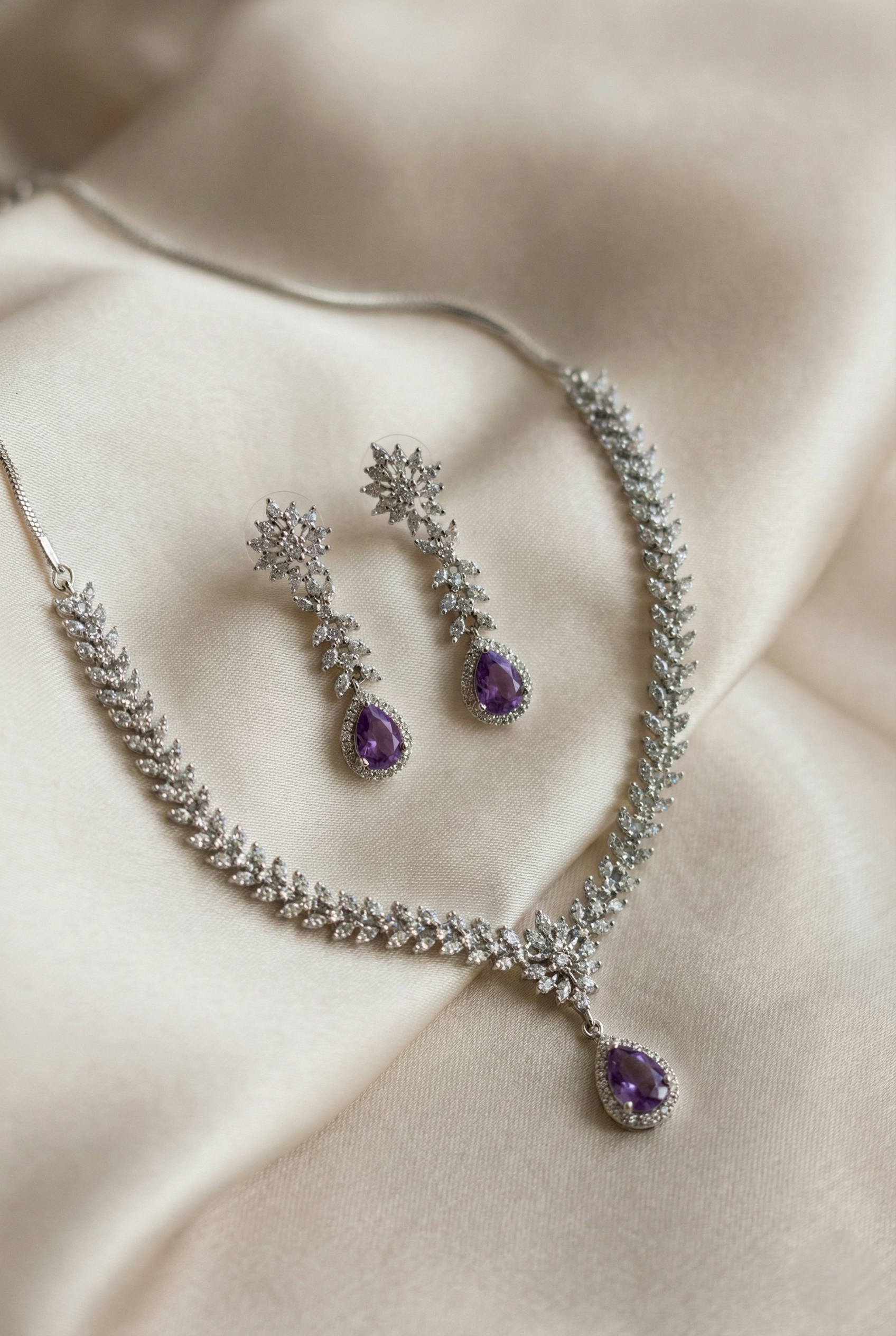 American Diamond Jewellery Set 6