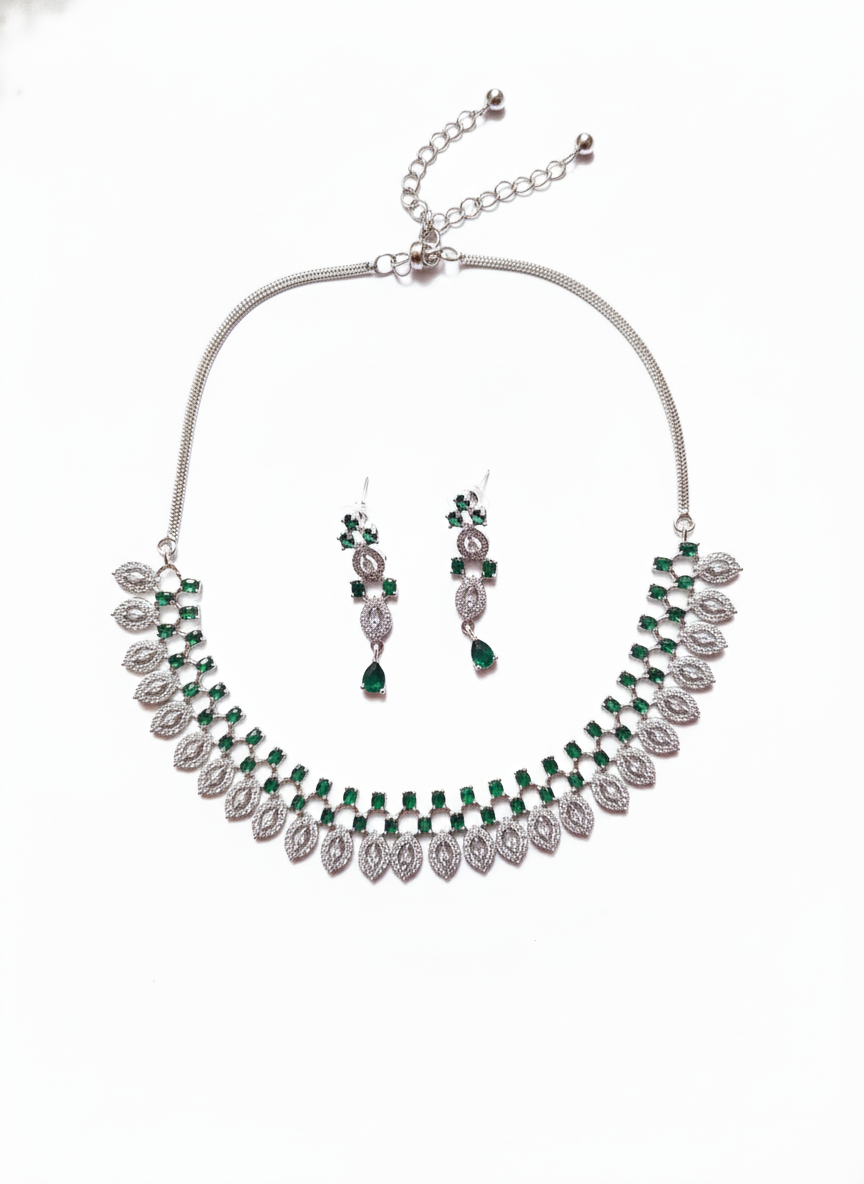 American Diamond Jewellery Set 1