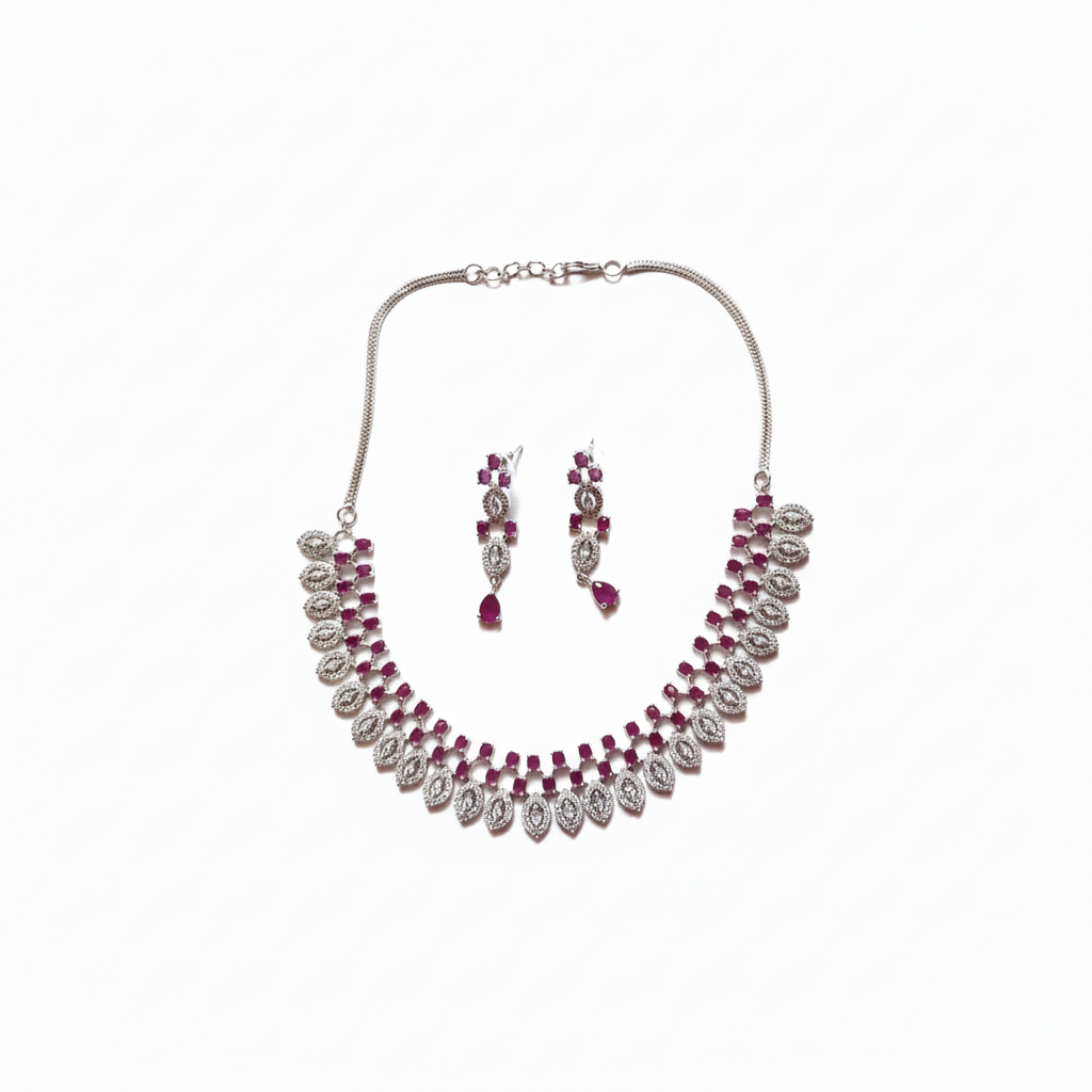 American Diamond Jewellery Set 1