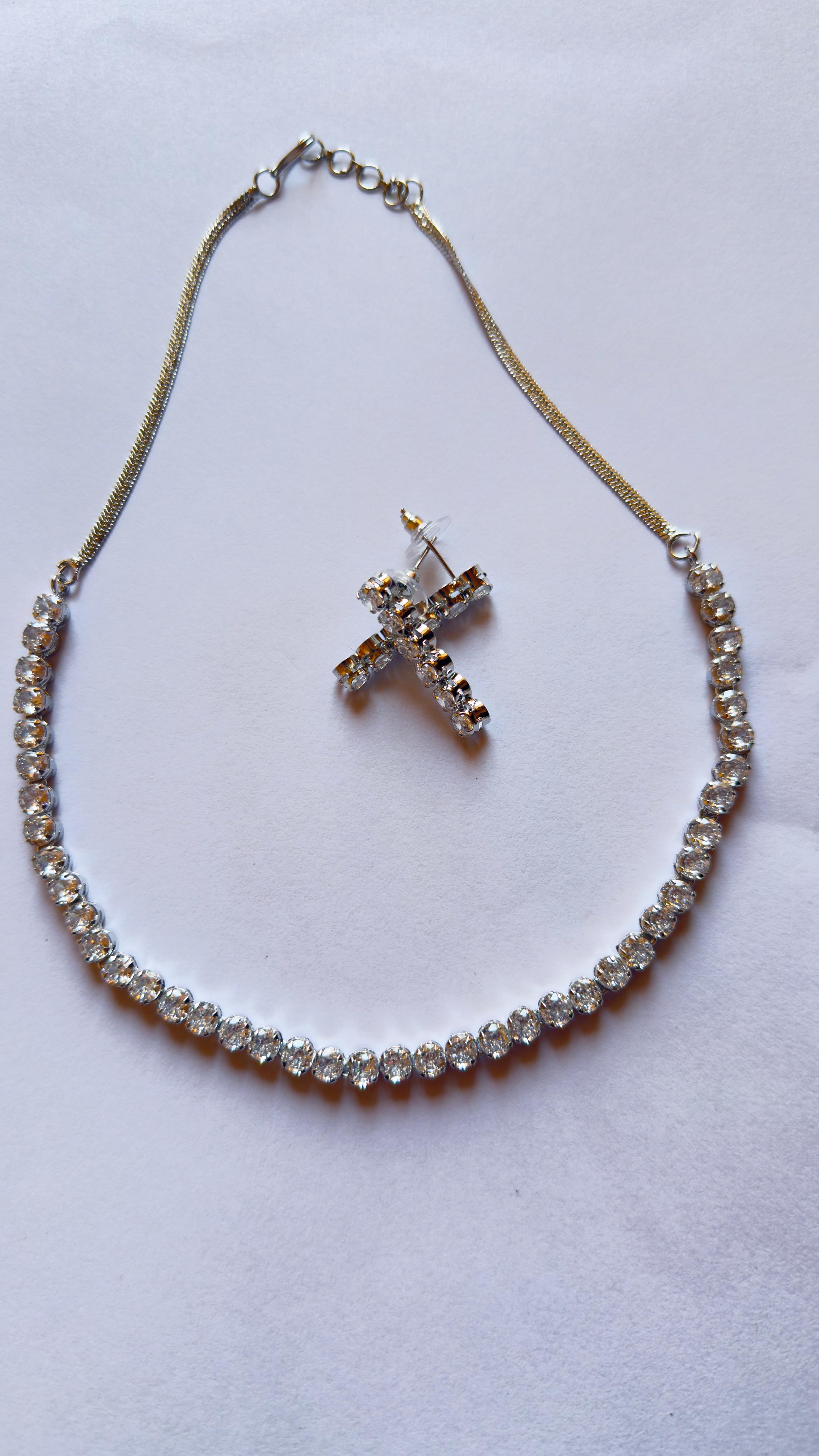 American Diamond Jewellery Set 4