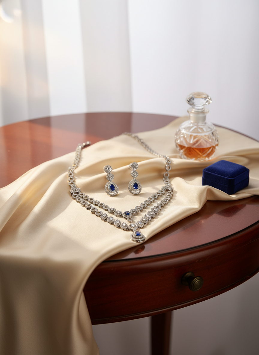 American Diamond Jewellery Set 8