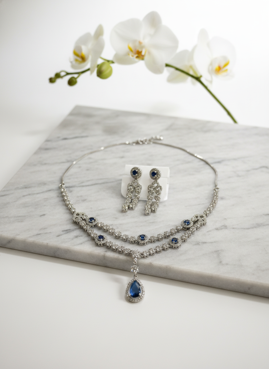 American Diamond Jewellery Set 8