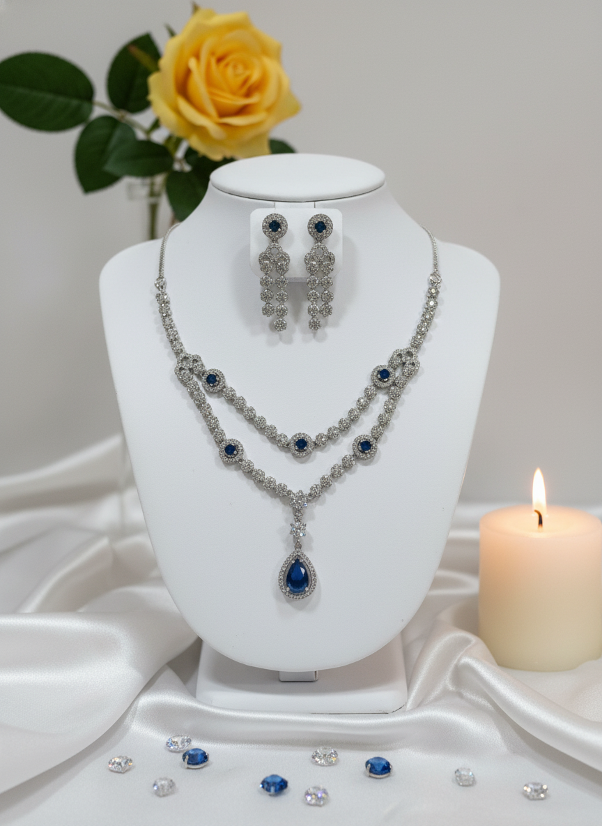 American Diamond Jewellery Set 8