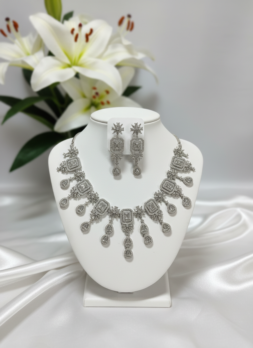 American Diamond Jewellery Set 9