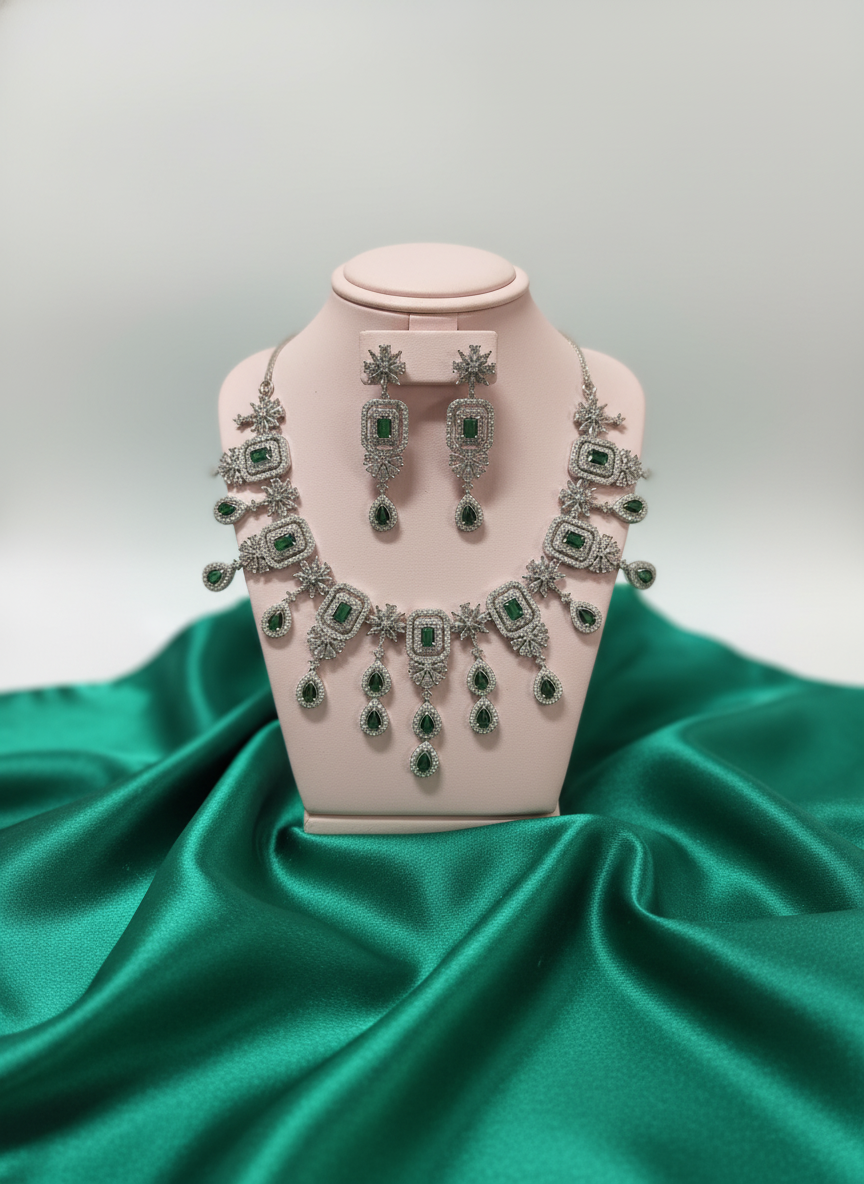 American Diamond Jewellery Set 9