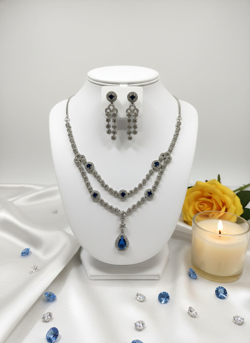American Diamond Jewellery Set 10