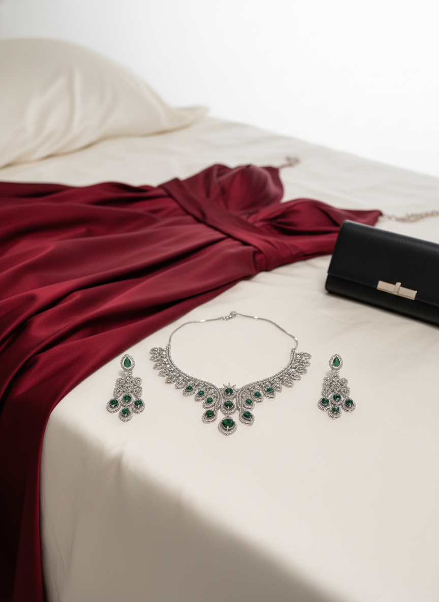 American Diamond Jewellery Set 11