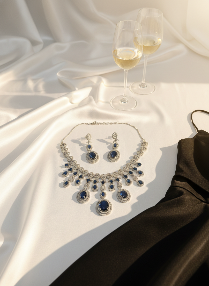 American Diamond Jewellery Set 12