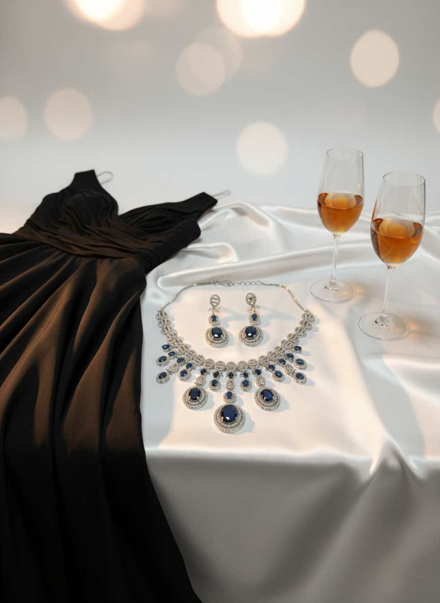 American Diamond Jewellery Set 12