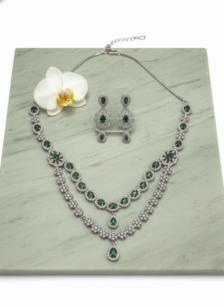 American Diamond Jewellery Set 15