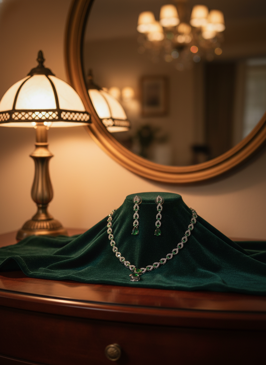 American Diamond Jewellery Set 17