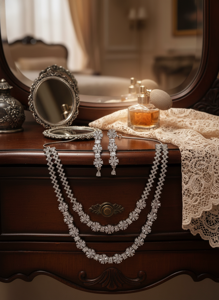 American Diamond Jewellery Set 20