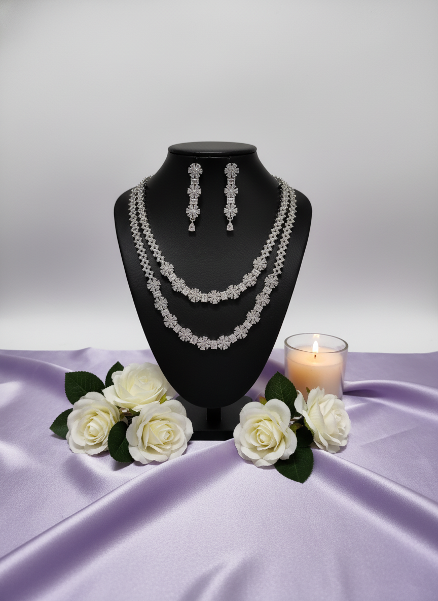 American Diamond Jewellery Set 20