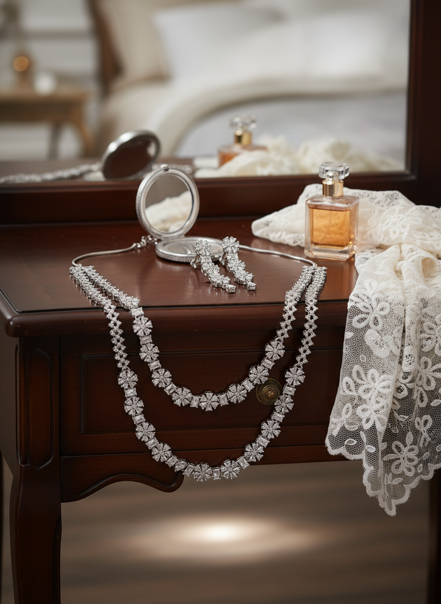 American Diamond Jewellery Set 20