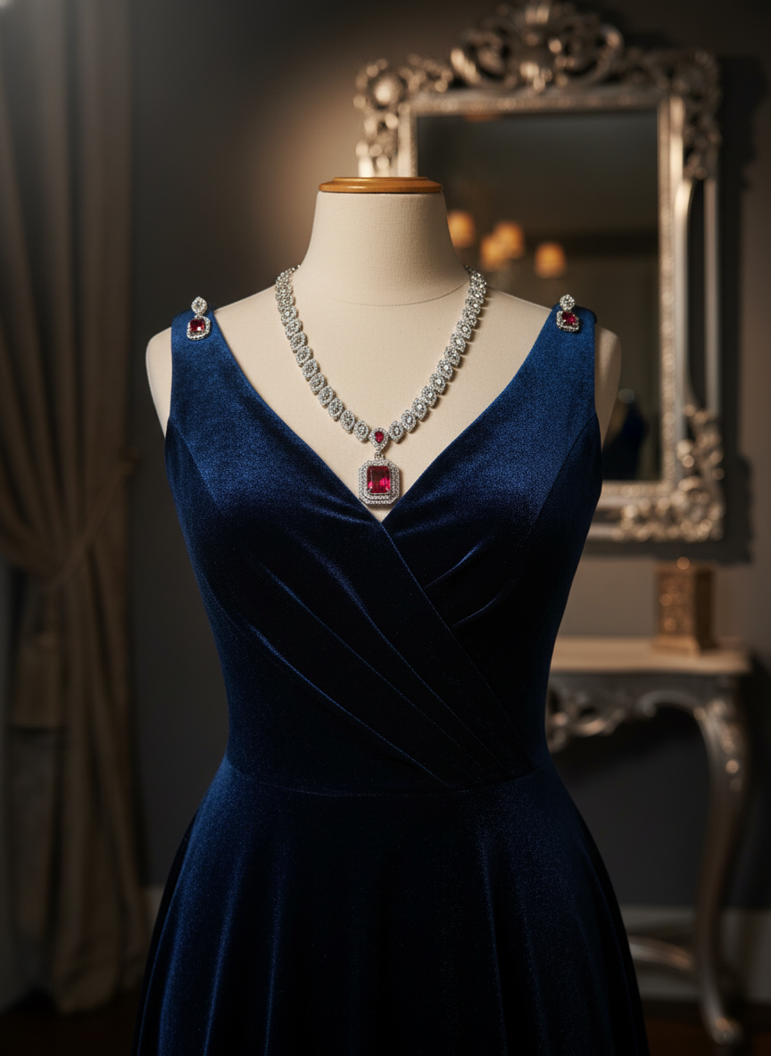 American Diamond Jewellery Set 21