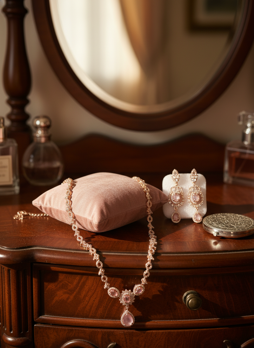 American Diamond Jewellery Set 22