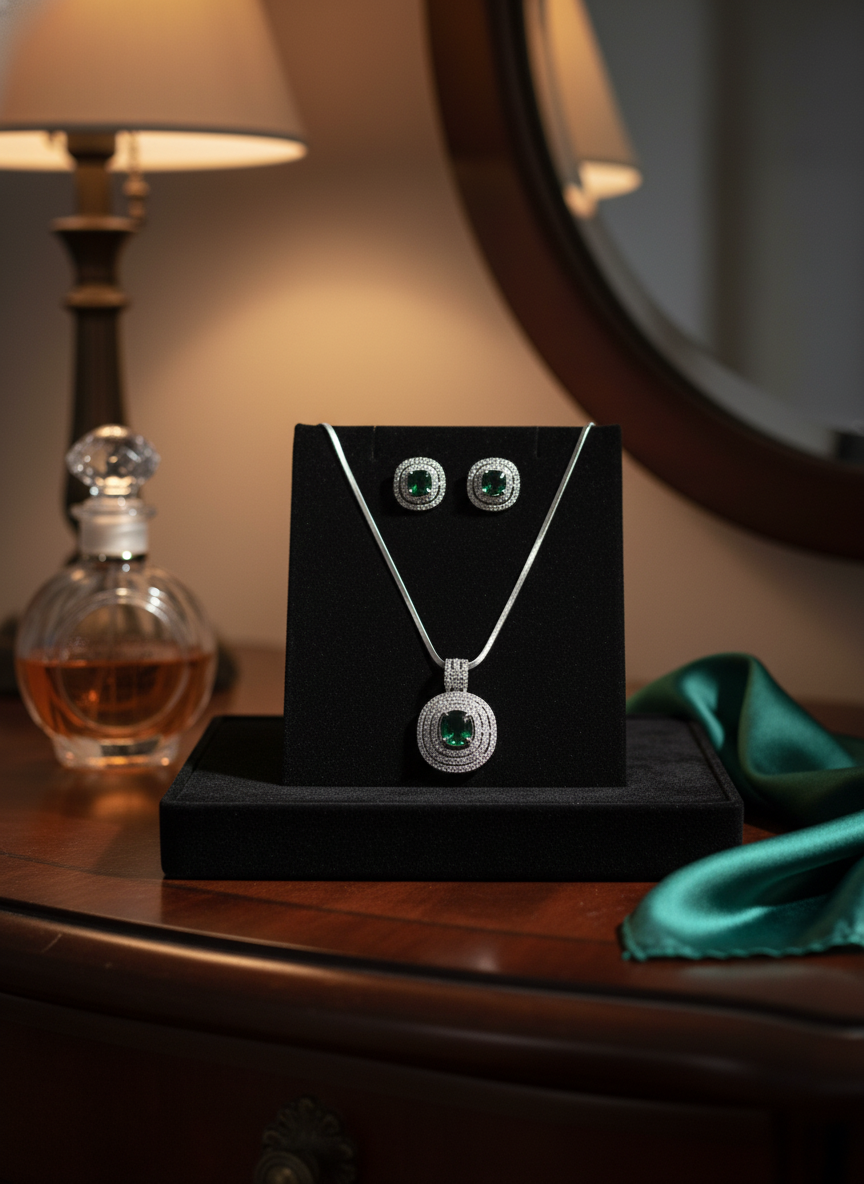 American Diamond Jewellery Set 24