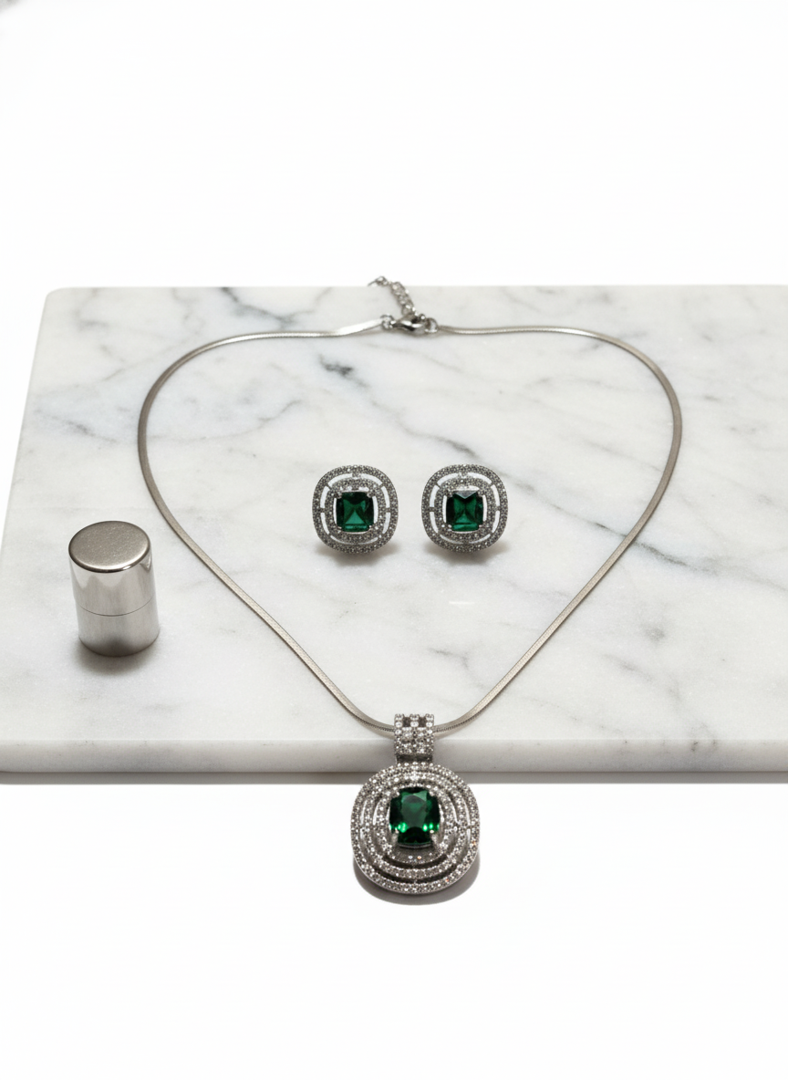 American Diamond Jewellery Set 24