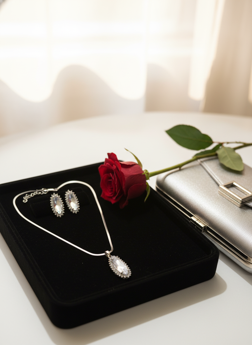 American Diamond Jewellery Set 25