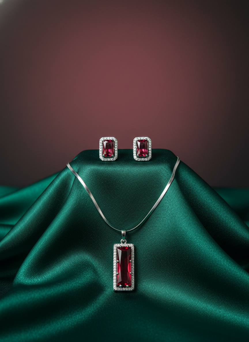 American Diamond Jewellery Set 26