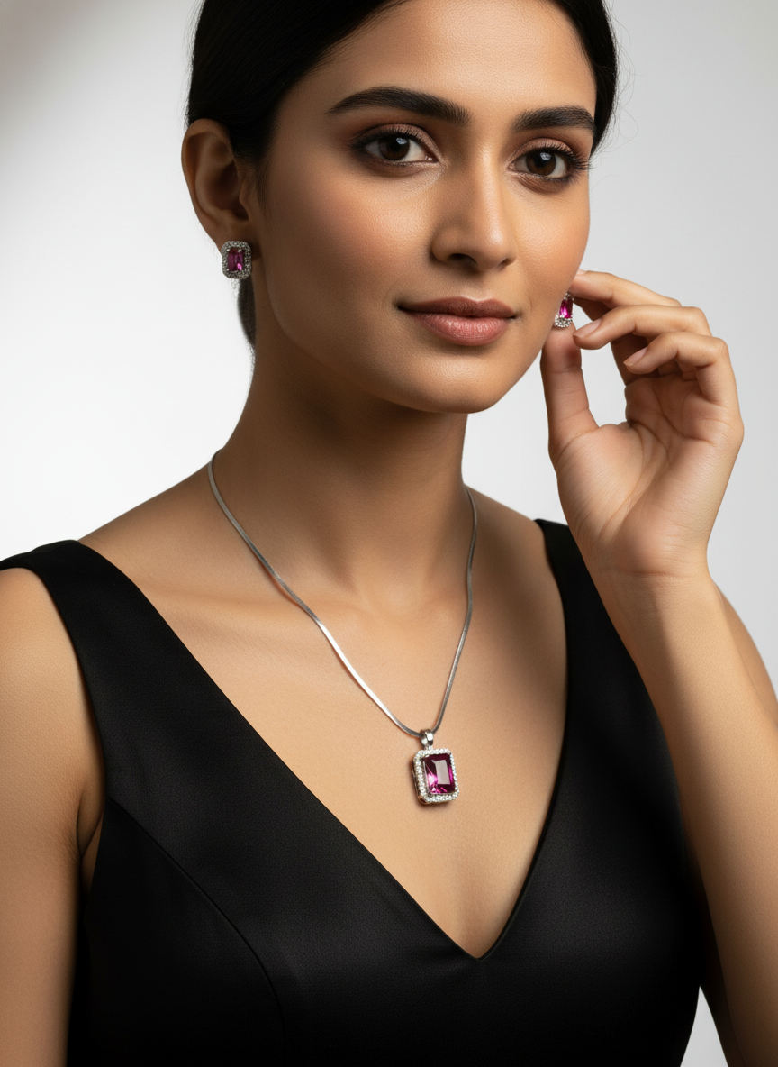 American Diamond Jewellery Set 27