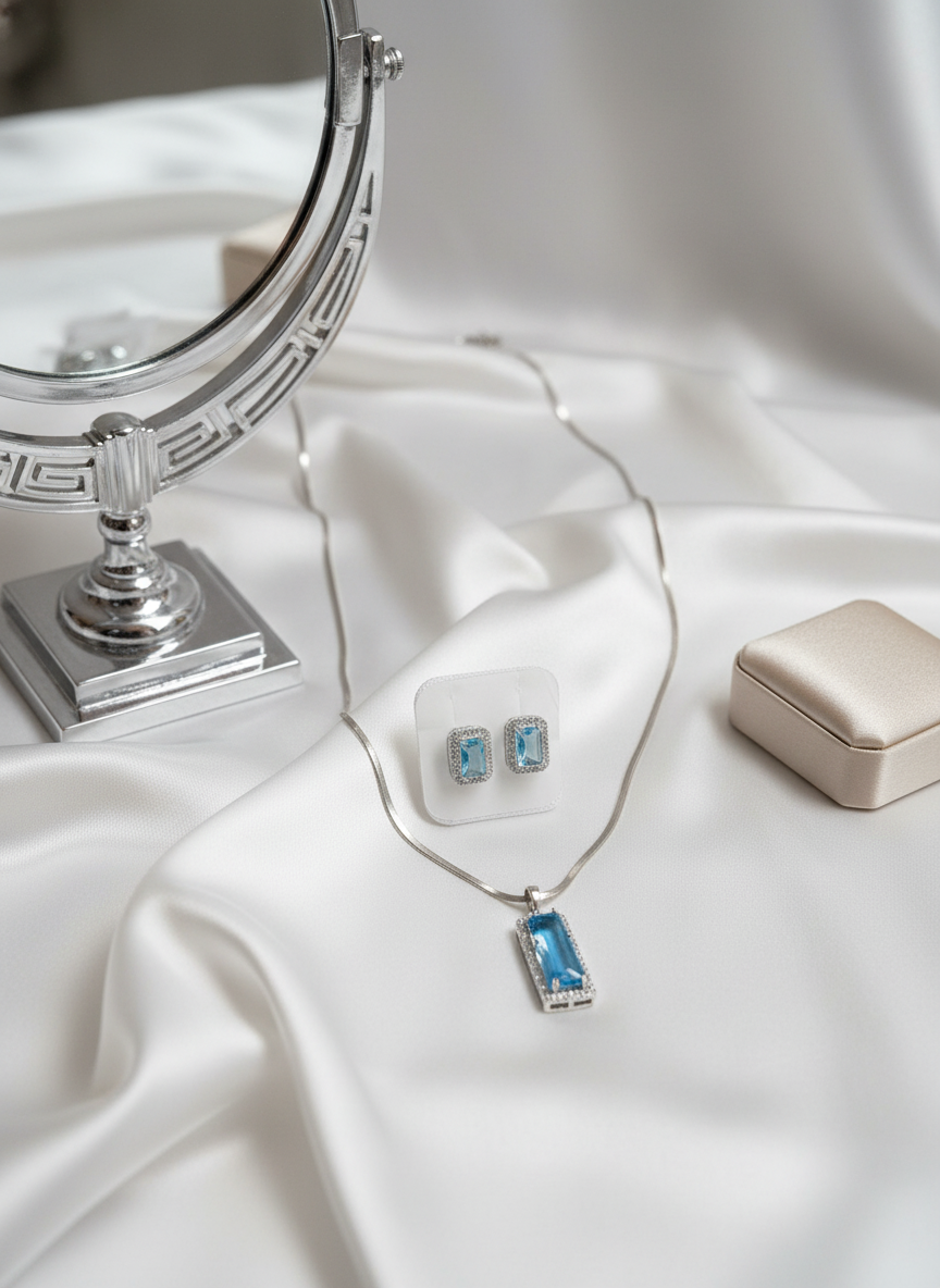 American Diamond Jewellery Set 28