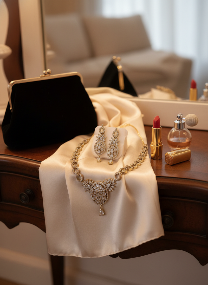 American Diamond Jewellery Set 30