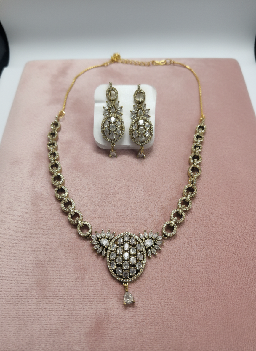 American Diamond Jewellery Set 30