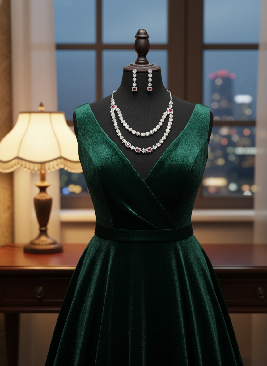 American Diamond Jewellery Set 31