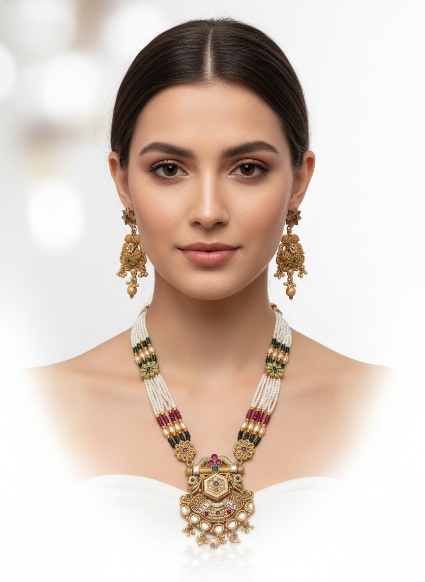 Rajwadi Jewellery Set 4