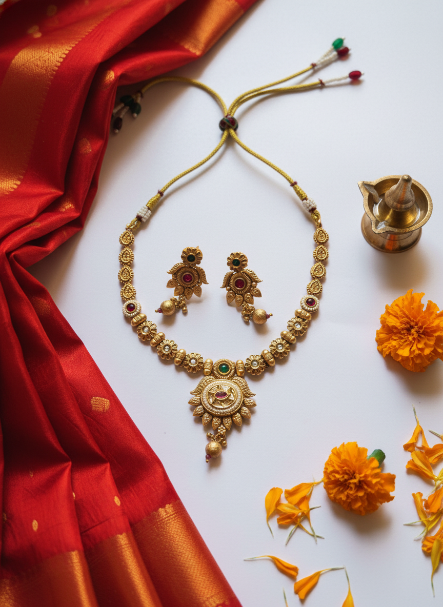 Rajwadi Jewellery Set 8
