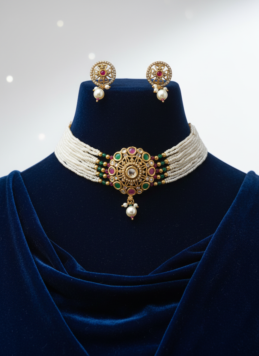 Rajwadi Jewellery Set 12