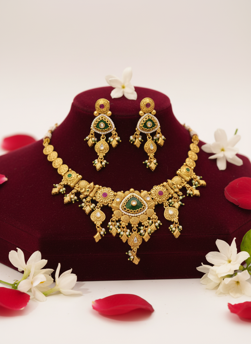 Rajwadi Jewellery Set 16