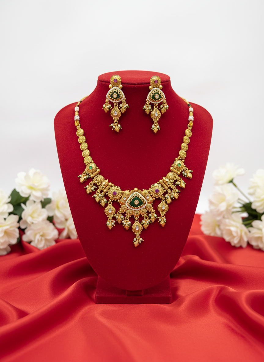 Rajwadi Jewellery Set 16
