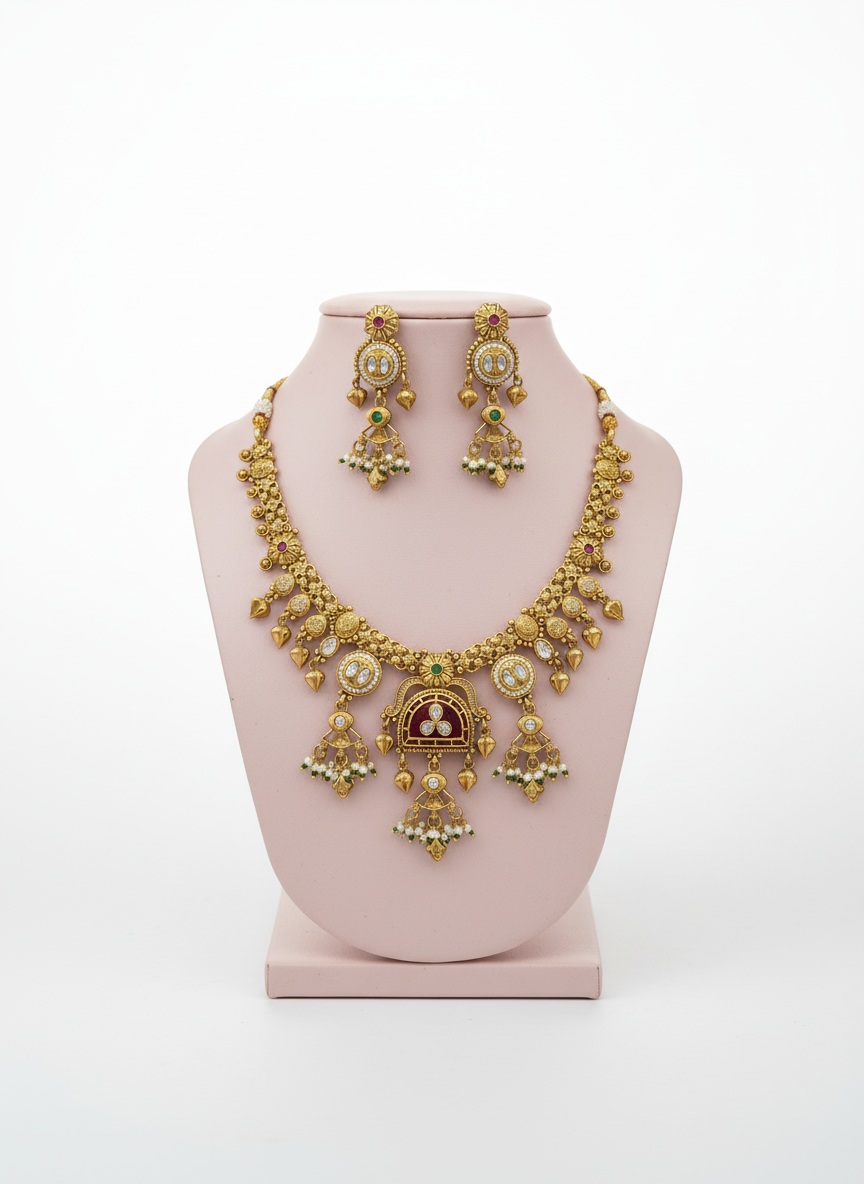 Rajwadi Jewellery Set 18