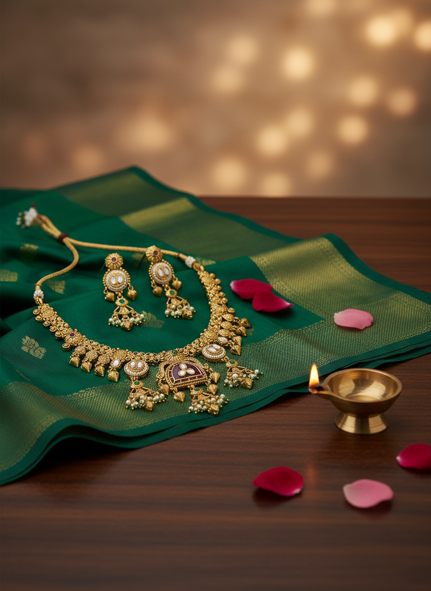 Rajwadi Jewellery Set 18