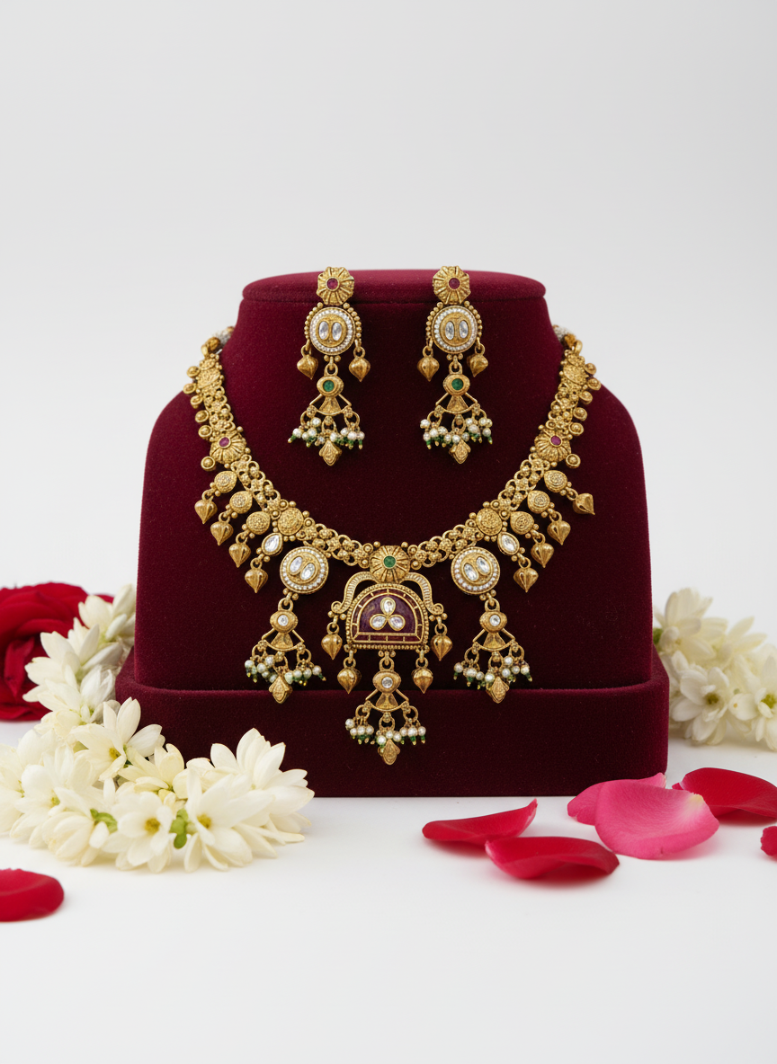 Rajwadi Jewellery Set 18