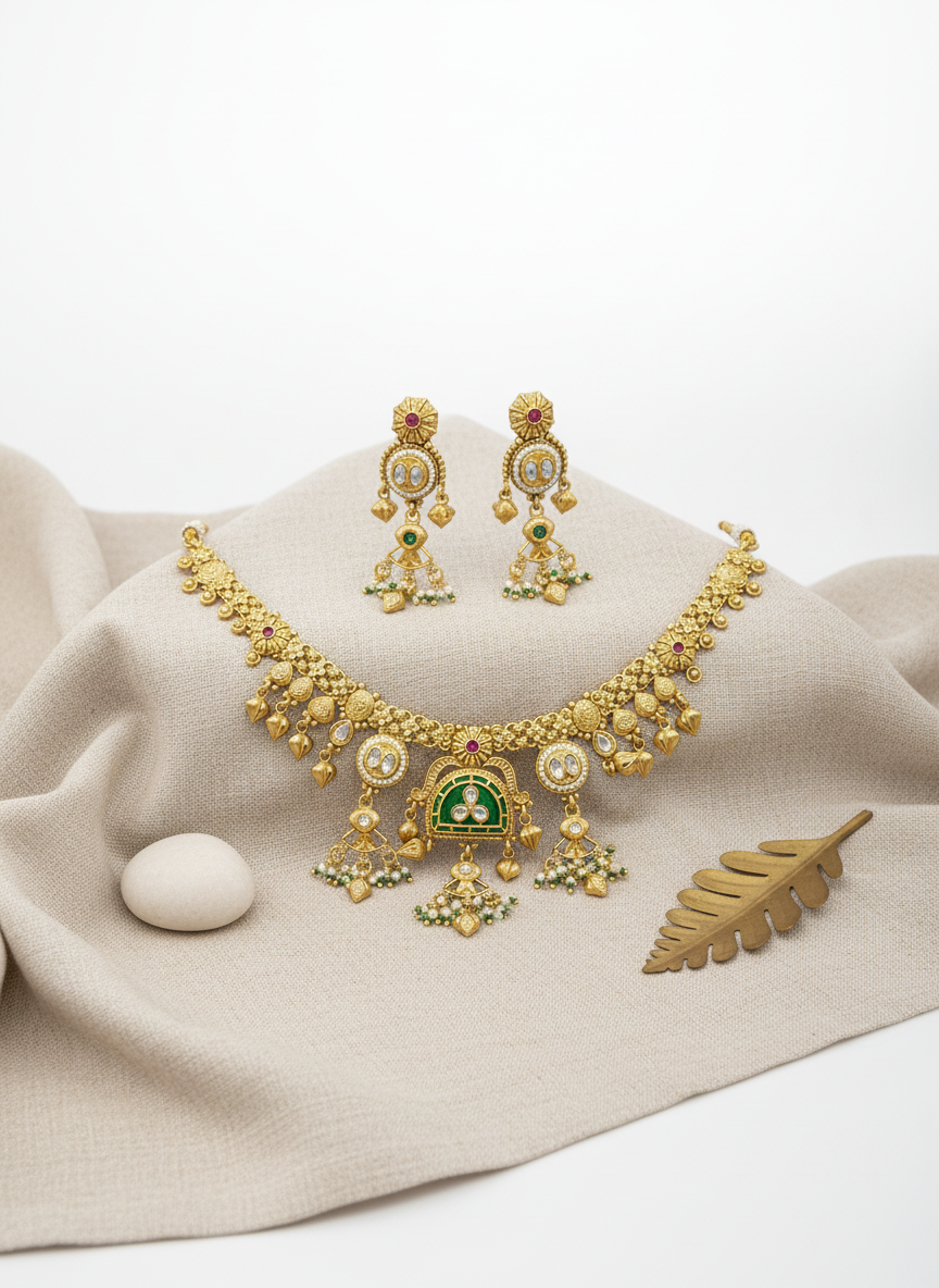 Rajwadi Jewellery Set 18