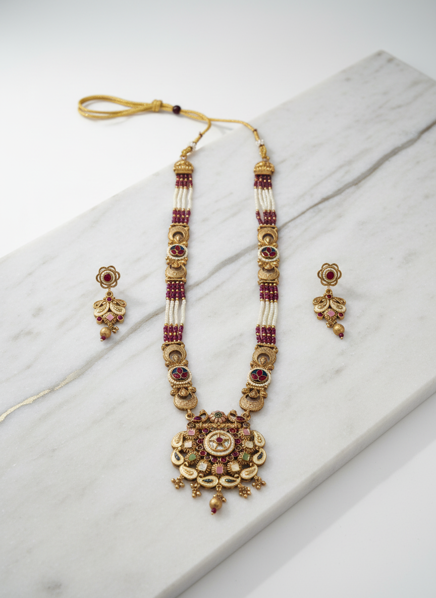 Rajwadi Jewellery Set 24