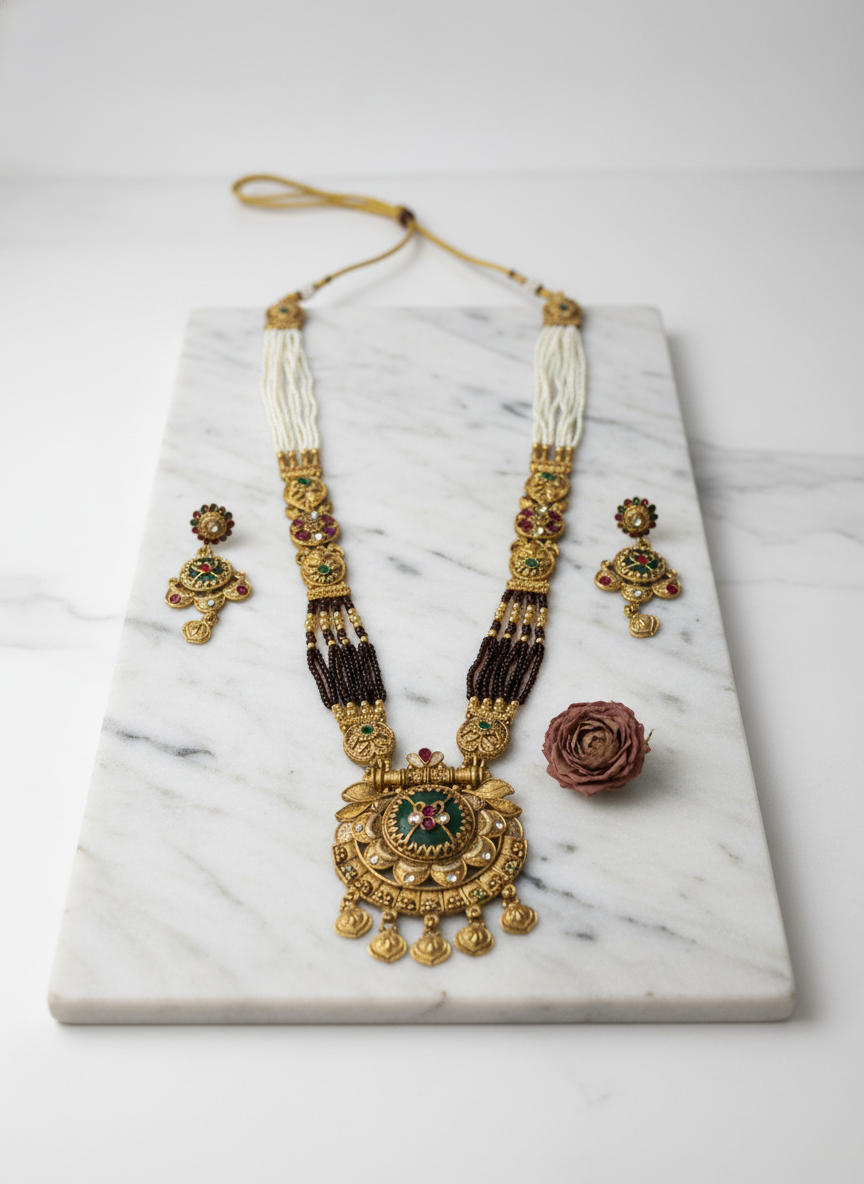 Rajwadi Jewellery Set 34